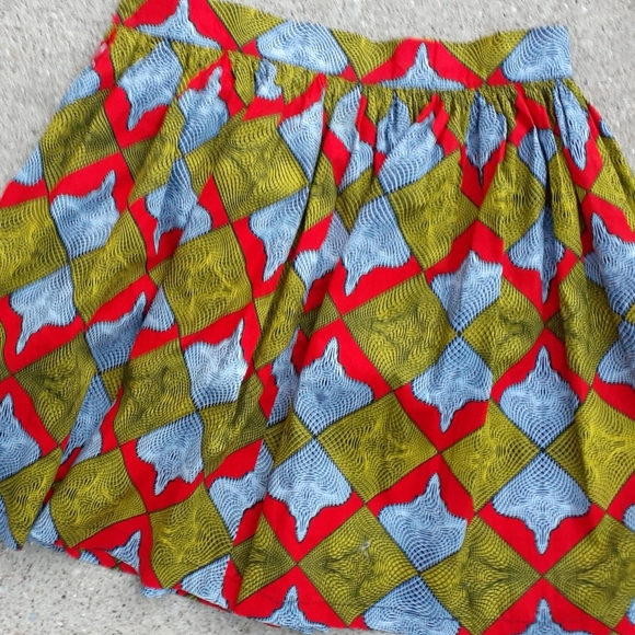 Rare Openya Couture African Flare skater skirt Med - Picture 1 of 4